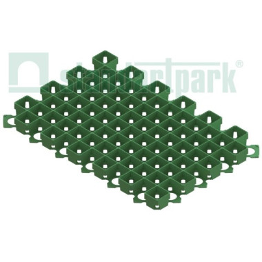 Решетка газонная пластиковая зеленая "квадрат" (1кв.м. = 4,16 модуля) Решетка газонная пластиковая зеленая "квадрат" (1кв.м. = 4,16 модуля)