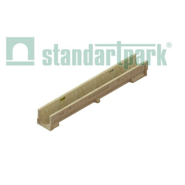 Лоток водоотводной CompoMax Basic ЛВ-10.14.13–П полимербетонный Лоток водоотводной CompoMax Basic ЛВ-10.14.13–П полимербетонный