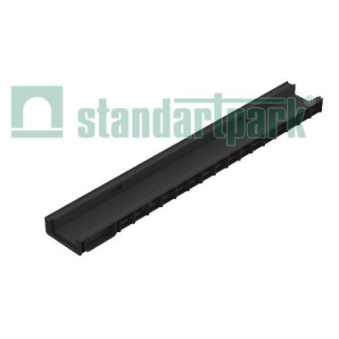 Лоток водоотводной DN 100 PolyMax Basic ЛВ-10.15.06-ПП пластиковый Лоток водоотводной DN 100 PolyMax Basic ЛВ-10.15.06-ПП пластиковый