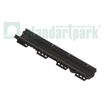 Лоток водоотводной DN 100 PolyMax Basic ЛВ-10.15.08-ПП пластиковый Лоток водоотводной DN 100 PolyMax Basic ЛВ-10.15.08-ПП пластиковый