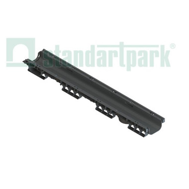 Лоток водоотводный DN 100 PolyMax Basic ЛВ-10.16.10-ПП пластиковый высокий борт 80101-М Лоток водоотводный DN 100 PolyMax Basic ЛВ-10.16.10-ПП пластиковый высокий борт 80101-М