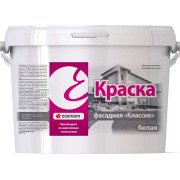 Краска акриловая ecoroom фасадная классик белая, 7 кг