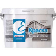 Краска акриловая ecoroom фасадная зимняя белая, 7 кг