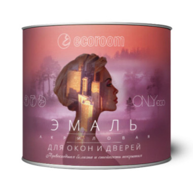 Эмаль акриловая ONLYeco для окон и дверей Эмаль акриловая ONLYeco для окон и дверей