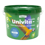 ПОЛУМАТОВАЯ МОЮЩАЯСЯ ДЛЯ СТЕН И ПОТОЛКОВ UNIVITA STUDIO PRIME I