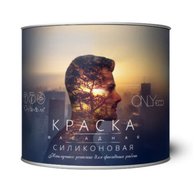 Краска силиконовая ONLYeco фасадная Краска силиконовая ONLYeco фасадная