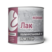 Лак полиуретановый 1К ecoroom для СТЕН