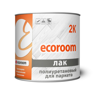 Лак полиуретановый 2К ecoroom для паркета Лак полиуретановый 2К ecoroom для паркета