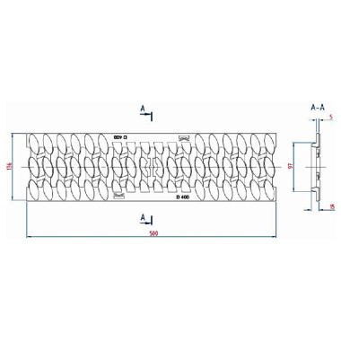 Решетка РЧК Norma DN100 C250 "косичка" Решетка РЧК Norma DN100 C250 "косичка"