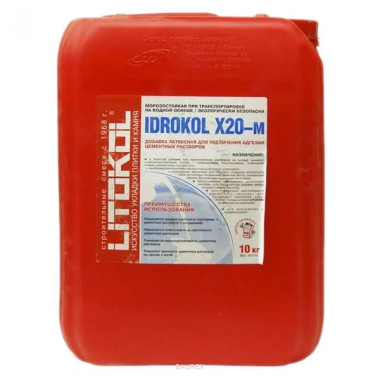 Добавка латексная Litokol Idrokol X20-M для адгезии (10 кг) Добавка латексная Litokol Idrokol X20-M для адгезии (10 кг)