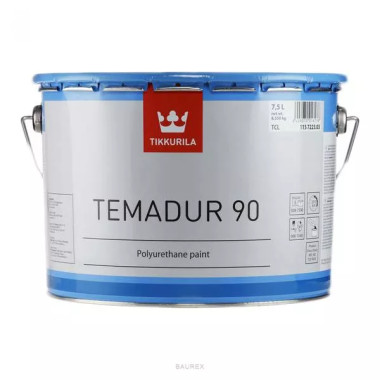 Двухкомпонентная, высокоглянцевая полиуретановая краска Tikkurila Temadur 90 TAL (0,75 л) Двухкомпонентная, высокоглянцевая полиуретановая краска Tikkurila Temadur 90 TAL (0,75 л)