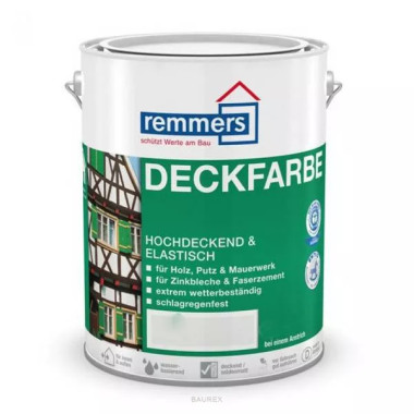 Экологически чистая высокоукрывистая универсальная краска Remmers Deckfarbe бесцветный (2,5 л) Экологически чистая высокоукрывистая универсальная краска Remmers Deckfarbe бесцветный (2,5 л)