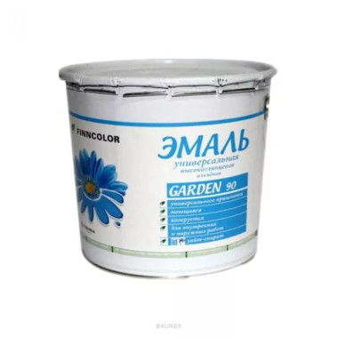 Эмаль алкидная глянцевая Finncolor Garden 90 бесцветный (0,9 л) Эмаль алкидная глянцевая Finncolor Garden 90 бесцветный (0,9 л)
