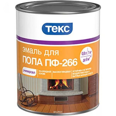 Эмаль для пола износостойкая, желто-коричневая Текс Универсал ПФ 266 (2,2 кг) Эмаль для пола износостойкая, желто-коричневая Текс Универсал ПФ 266 (2,2 кг)