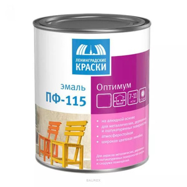 Эмаль универсальная глянцевая Ленинградские Краски Оптимум ПФ 115 белый (0,9 кг) Эмаль универсальная глянцевая Ленинградские Краски Оптимум ПФ 115 белый (0,9 кг)