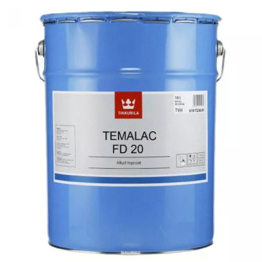 Краска алкидная Tikkurila Temalac FD 20 TVH (9 л) Краска алкидная Tikkurila Temalac FD 20 TVH (9 л)