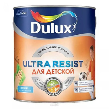 Краска для стен детских комнат Дулюкс Для Детской, база BW (2,5 л) Краска для стен детских комнат Дулюкс Для Детской, база BW (2,5 л)