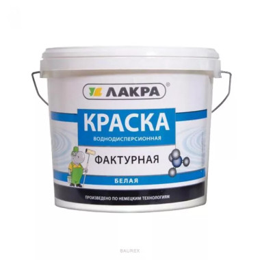 Краска фактурная Лакра Белый (18 кг) Краска фактурная Лакра Белый (18 кг)