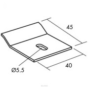 Крепёжная пластина 0214