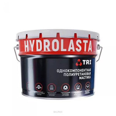 Мастика Hydrolasta однокомпонентная полиуретановая белая (7 кг) Мастика Hydrolasta однокомпонентная полиуретановая белая (7 кг)