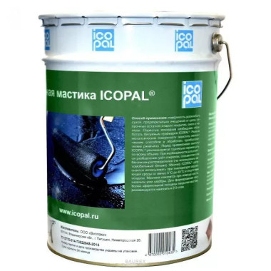 Мастика Icopal гидроизоляционная (20 кг) Мастика Icopal гидроизоляционная (20 кг)