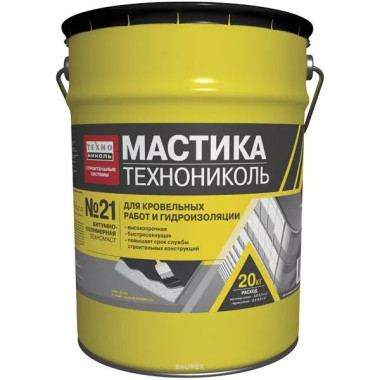 Мастика Технониколь №21 кровельная Техномаст (20 кг) Мастика Технониколь №21 кровельная Техномаст (20 кг)