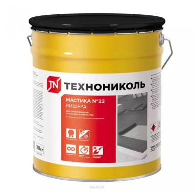 Мастика Технониколь №22 приклеивающая Вишера (20 кг) Мастика Технониколь №22 приклеивающая Вишера (20 кг)