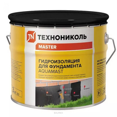 Мастика Технониколь AquaMast для фундамента (3 кг) Мастика Технониколь AquaMast для фундамента (3 кг)