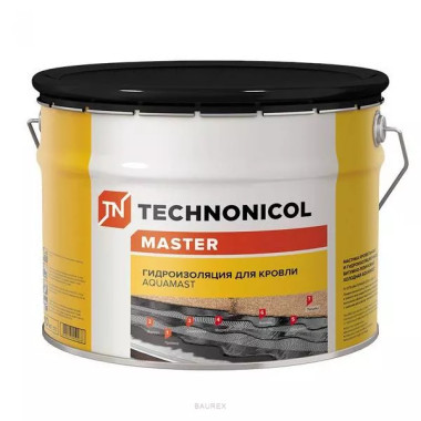 Мастика Технониколь AquaMast для кровли (10 кг) Мастика Технониколь AquaMast для кровли (10 кг)