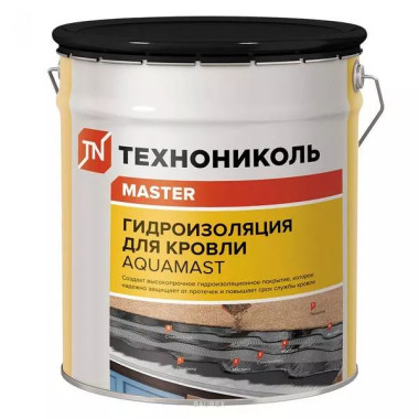 Мастика Технониколь AquaMast для кровли (18 кг) Мастика Технониколь AquaMast для кровли (18 кг)