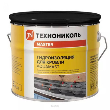 Мастика Технониколь AquaMast для кровли (3 кг) Мастика Технониколь AquaMast для кровли (3 кг)