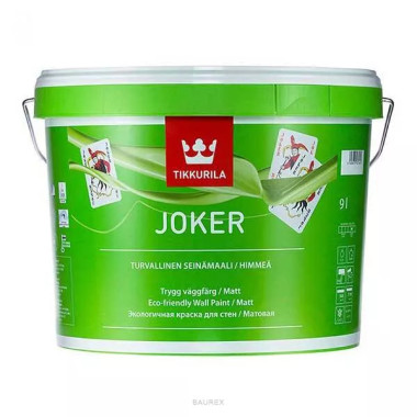 Матовая, экологичная краска интерьерная Тиккурила Джокер, база С (0,225 л) Матовая, экологичная краска интерьерная Тиккурила Джокер, база С (0,225 л)