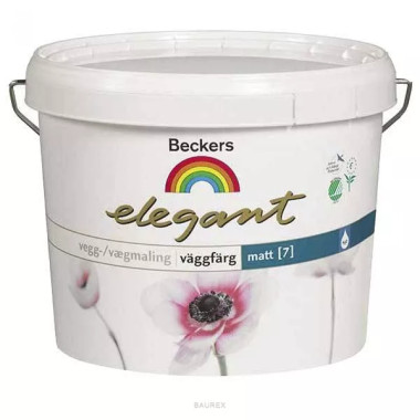 Матовая краска для стен и потолков Беккерс Элегант 7 (9 л) Матовая краска для стен и потолков Беккерс Элегант 7 (9 л)