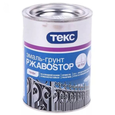 Молотковая грунт-эмаль 3 в 1 по ржавчине Текс Ржавоstop черный (0,9 кг) Молотковая грунт-эмаль 3 в 1 по ржавчине Текс Ржавоstop черный (0,9 кг)