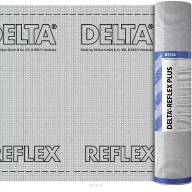 Пароизоляционная пленка Doerken Delta Reflex Plus (1,5х50 м) Пароизоляционная пленка Doerken Delta Reflex Plus (1,5х50 м)
