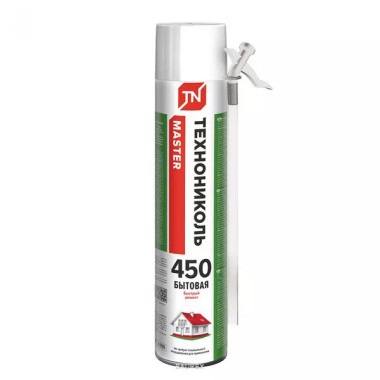 Пена монтажная бытовая Технониколь 450 Master всесезонная Пена монтажная бытовая Технониколь 450 Master всесезонная