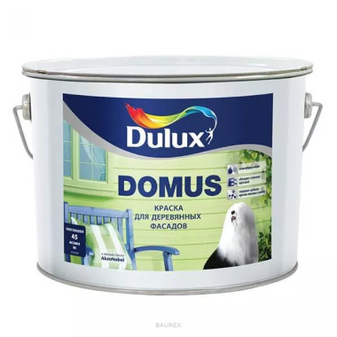Полуглянцевая масляно-алкидная краска для деревянных фасадов Dulux Domus бесцветный (2,5 л) Полуглянцевая масляно-алкидная краска для деревянных фасадов Dulux Domus бесцветный (2,5 л)