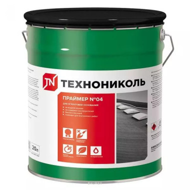 Праймер Технониколь №04 битумный эмульсионный 20 л (18 кг) Праймер Технониколь №04 битумный эмульсионный 20 л (18 кг)