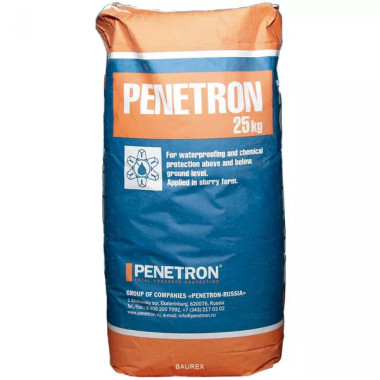 Проникающая гидроизоляция Пенетрон (крафт-мешок 25 кг) Проникающая гидроизоляция Пенетрон (крафт-мешок 25 кг)