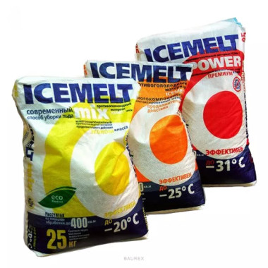 Противогололедный реагент Icemelt Mix -20°C (25 кг) Противогололедный реагент Icemelt Mix -20°C (25 кг)