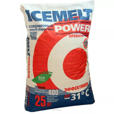 Противогололедный реагент Icemelt Power -31°C (25 кг) Противогололедный реагент Icemelt Power -31°C (25 кг)