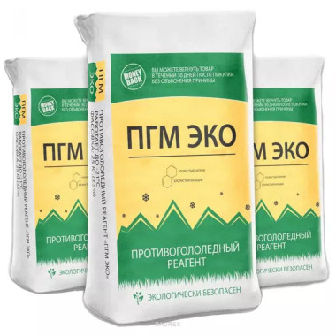 Противогололедный реагент ПГМ ЭКО (25 кг) Противогололедный реагент ПГМ ЭКО (25 кг)