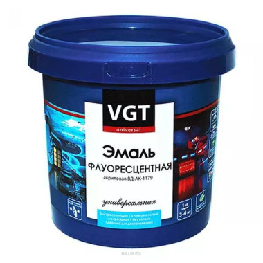 Универсальная флуоресцентная эмаль светоотражающая, оранжево-красная, ВГТ ВДАК 1179 (1 кг) Универсальная флуоресцентная эмаль светоотражающая, оранжево-красная, ВГТ ВДАК 1179 (1 кг)