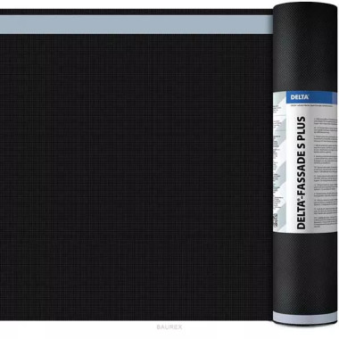 Ветрозащитная пленка Doerken Delta Fassade S Plus (1,5х50 м) Ветрозащитная пленка Doerken Delta Fassade S Plus (1,5х50 м)