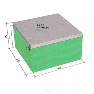 Виброизоляционная опора Виброфлекс SM 120/75 тип A Виброизоляционная опора Виброфлекс SM 120/75 тип A