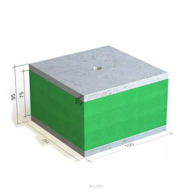 Виброизоляционная опора Виброфлекс SM 120/75 тип C Виброизоляционная опора Виброфлекс SM 120/75 тип C