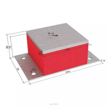 Виброизоляционная опора Виброфлекс SM 470/75 тип B Виброизоляционная опора Виброфлекс SM 470/75 тип B