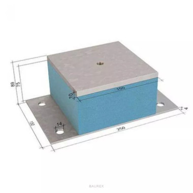 Виброизоляционная опора Виброфлекс SM 60/75 тип B Виброизоляционная опора Виброфлекс SM 60/75 тип B