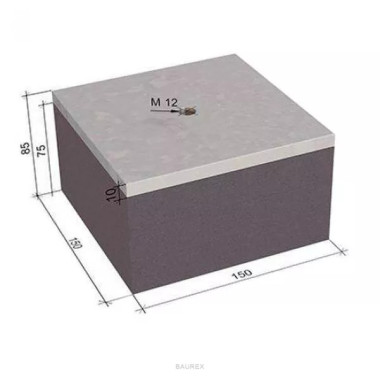 Виброизоляционная опора Виброфлекс SM 940/75 тип A Виброизоляционная опора Виброфлекс SM 940/75 тип A
