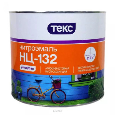 Высокоглянцевая быстросохнущая эмаль Текс НЦ 132 зеленый (1,8 кг) Высокоглянцевая быстросохнущая эмаль Текс НЦ 132 зеленый (1,8 кг)